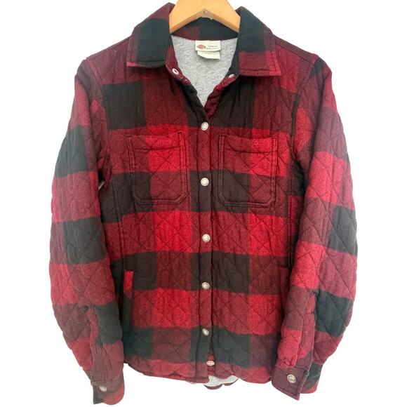Dickies Tops - Dickies Quilted Buffalo Plaid Shirt Jacket Women's Small